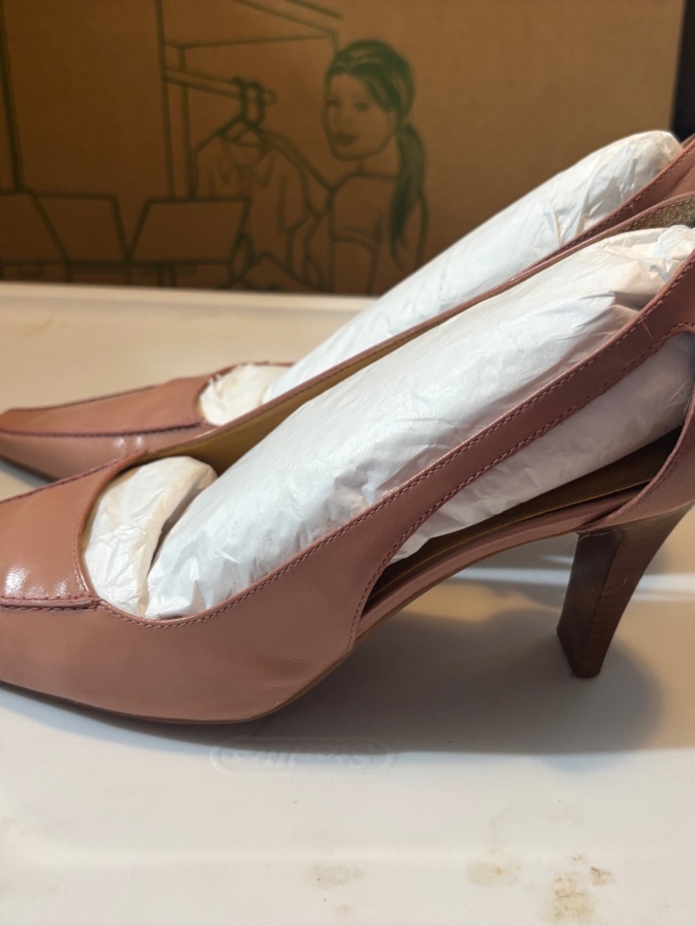 Vintage pink heels